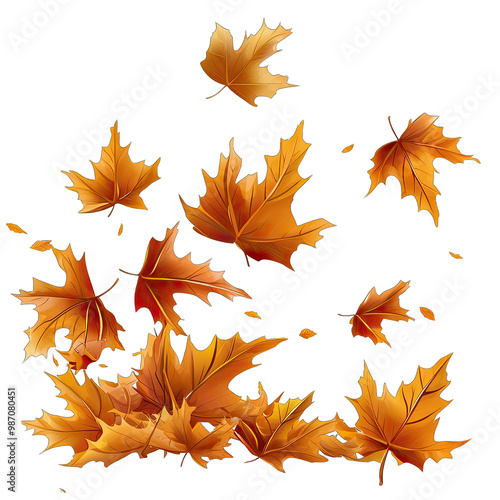 Falling Autumn Leaves photo