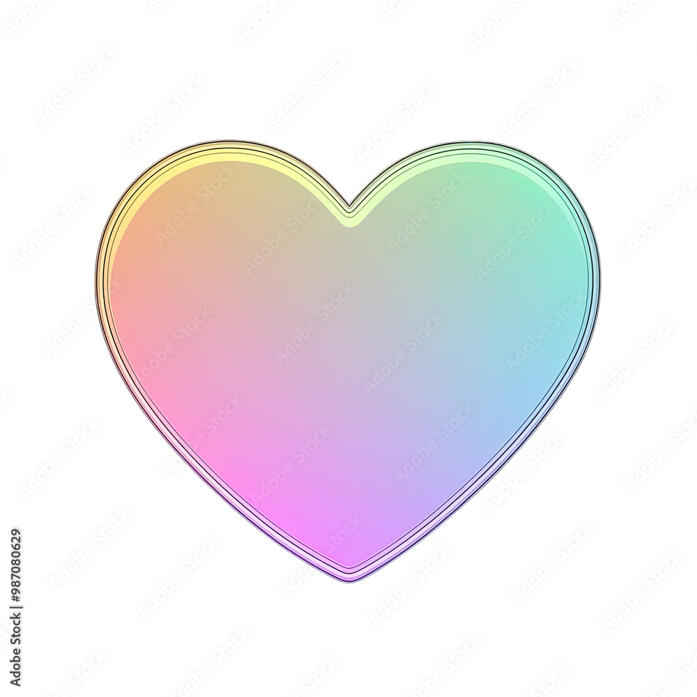 Heart and Colorful Shape Love Sign Symbolizing Affection and Unity.. Heart and Colorful Shape Love Sign Symbolizing Affection and Unity..