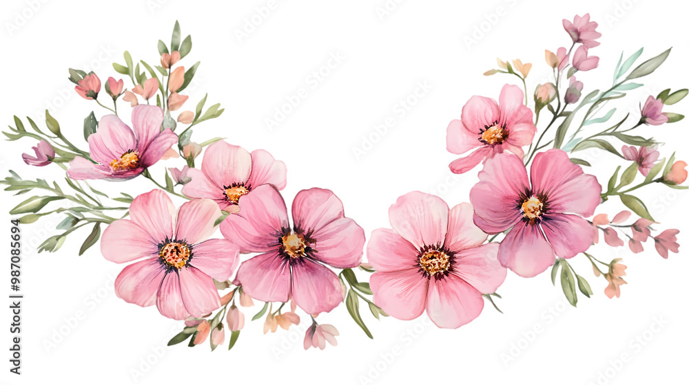 Flowers Bouquets and Botanical Elements PNGs on White Background Flowers Bouquets and Botanical Elements PNGs on White Background