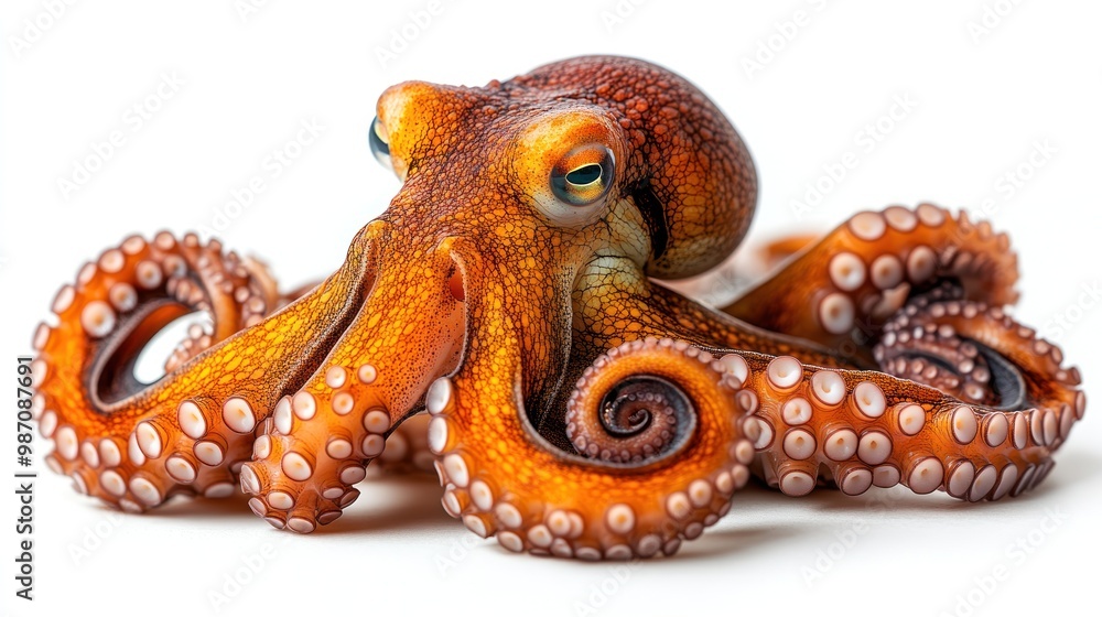 Close-up of a vibrant Octopus Close-up of a vibrant Octopus