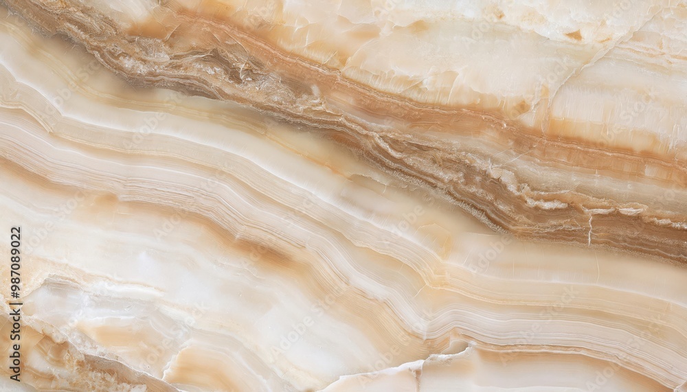 Luxurious Natural Onyx Marble Texture with Creamy Waves and Earthy Brown Veining, Featuring Soft Gradient Layers and Organic Patterns for Interior Design, Architecture, High-End Product Backgrounds Luxurious Natural Onyx Marble Texture with Creamy Waves and Earthy Brown Veining, Featuring Soft Gradient Layers and Organic Patterns for Interior Design, Architecture, High-End Product Backgrounds