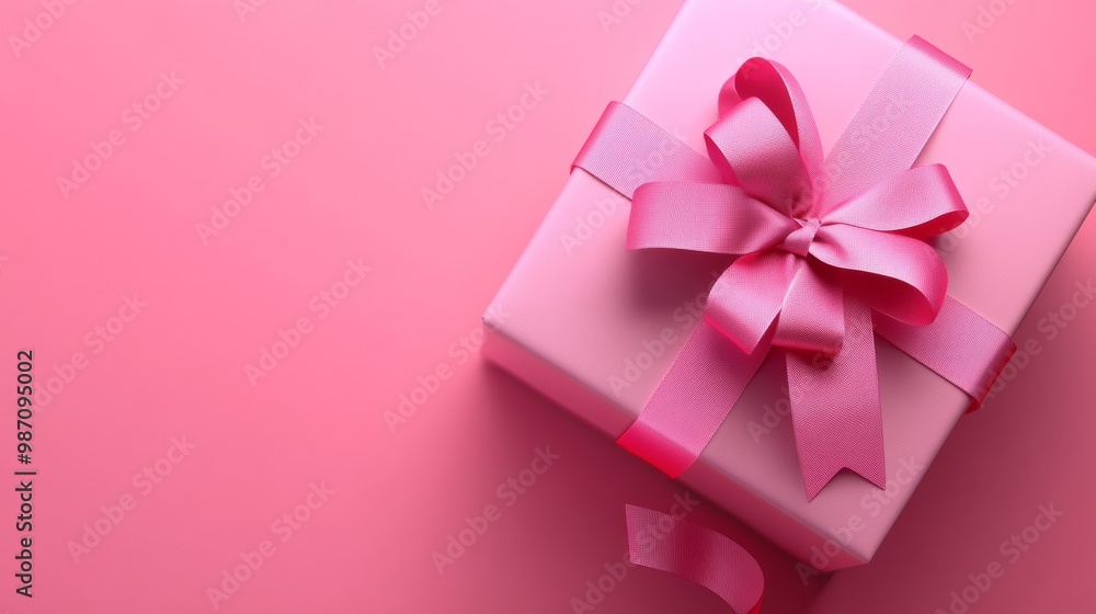 Virtual Gift Box with Ribbon. Online Shopping and Digital Goods Virtual Gift Box with Ribbon. Online Shopping and Digital Goods