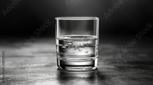 Hydration in a Glass Simple and Pure Drinking Water