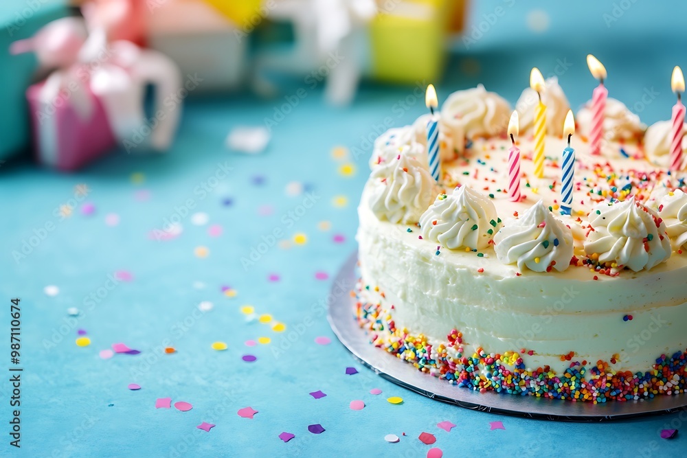 birthday cake with candles birthday cake with candles