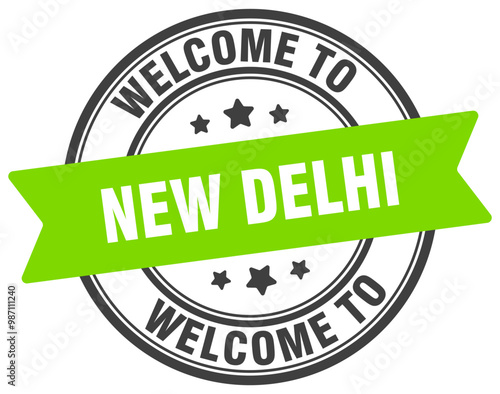 WELCOME TO NEW DELHI STAMP