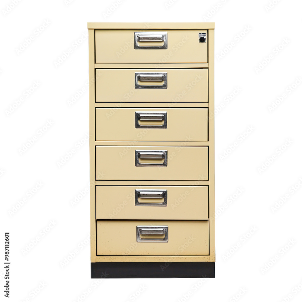 Filing Cabinet front view isolate on transparent background Filing Cabinet front view isolate on transparent background