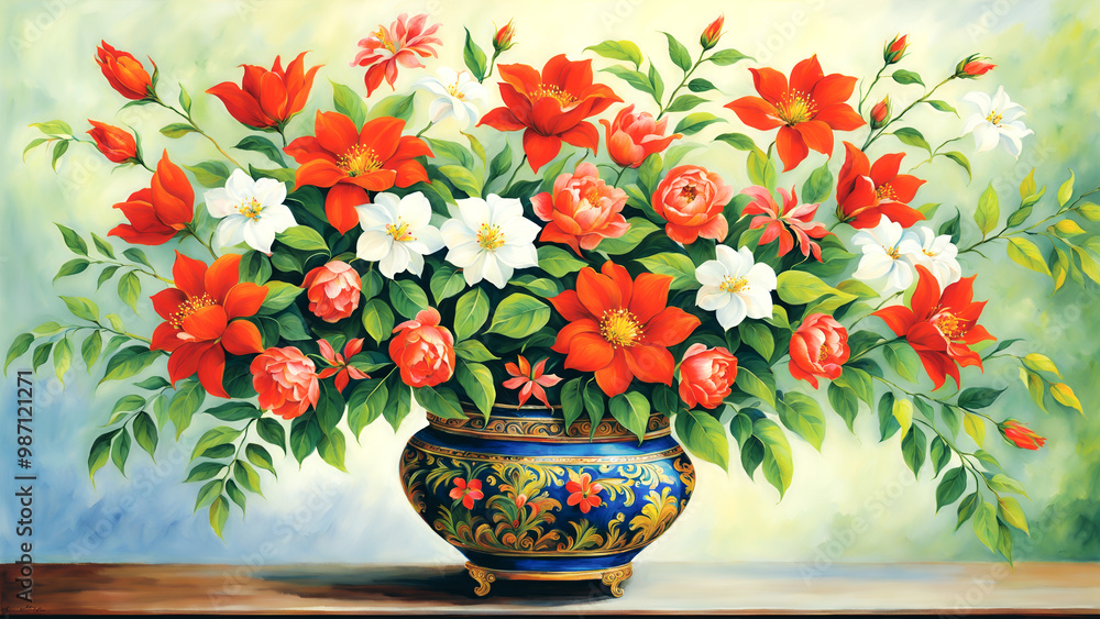 Paintings of flowers and plants Paintings of flowers and plants