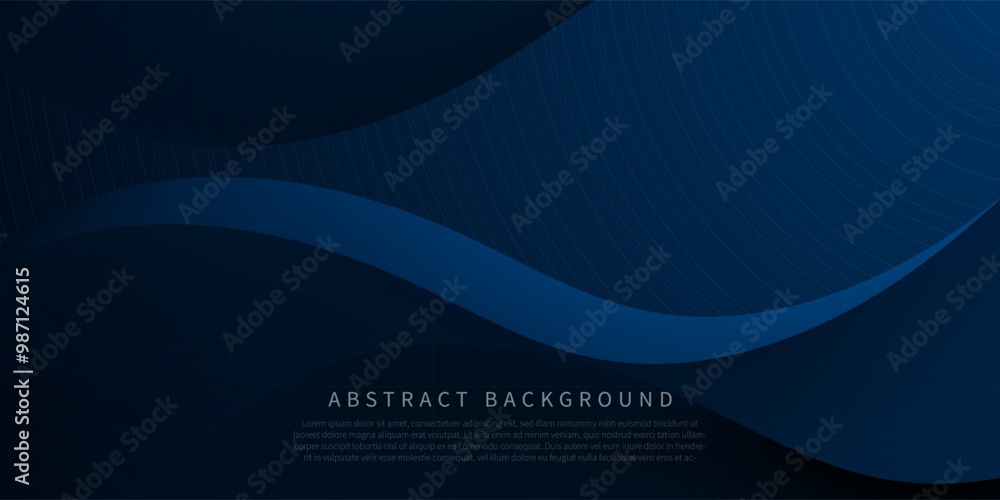 Abstract 3d dark blue wave with shadow shape background. Futuristic wave background. Eps10 vector Abstract 3d dark blue wave with shadow shape background. Futuristic wave background. Eps10 vector