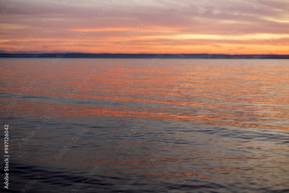sunset over the sea sunset over the sea