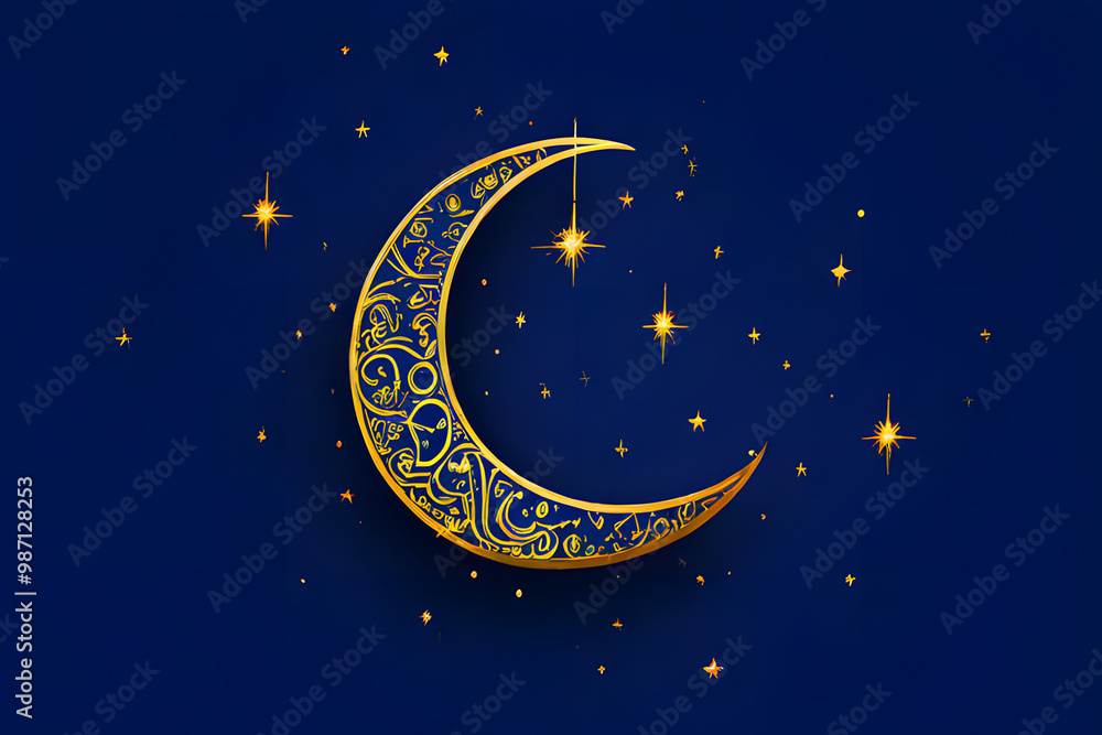 Fototapeta premium illustration of a night