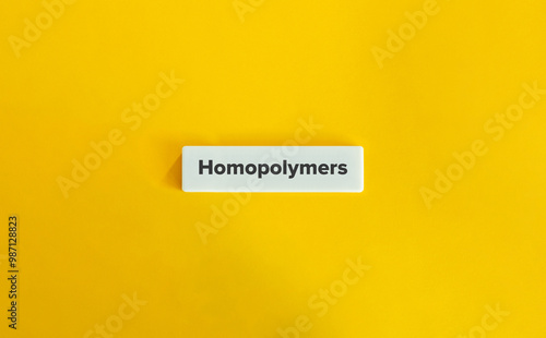 Homopolymers Word and Banner.  photo