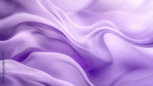 Abstract Purple Swirls and Curves