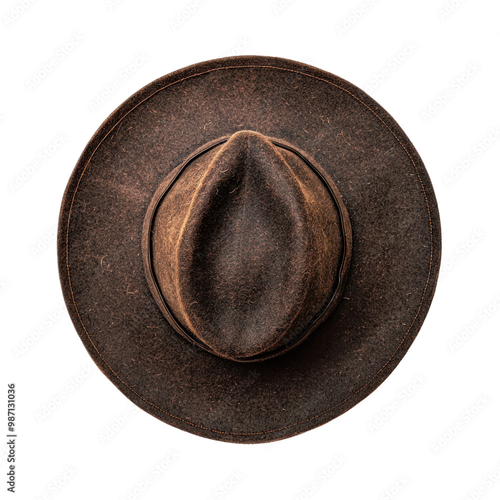 © Nana Blank - Pilgrim Hat top view isolate on transparent background