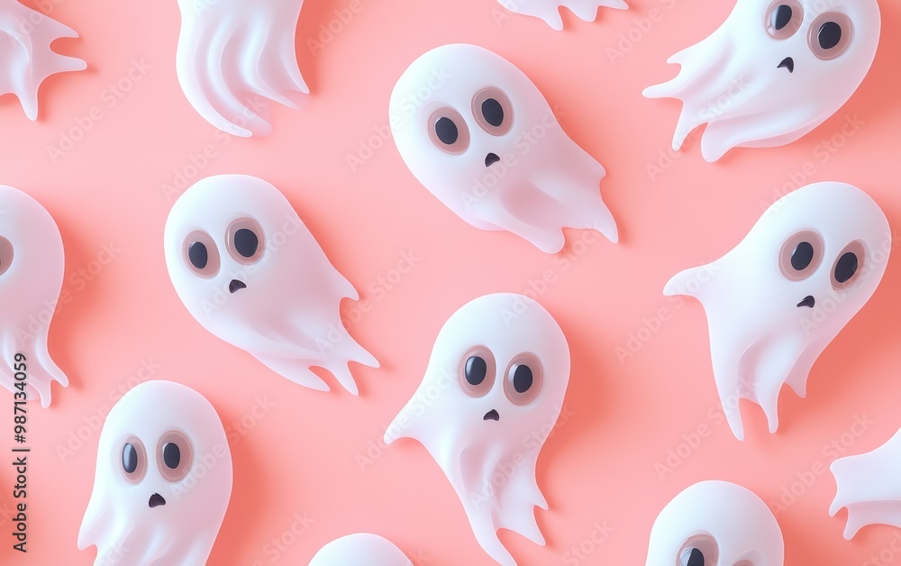 Cute Ghostly Pattern Cute Ghostly Pattern