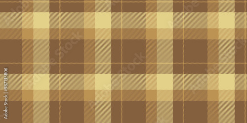 Festival tartan background plaid, structure vector texture check. Bandanna pattern seamless fabric textile in orange and yellow colors.