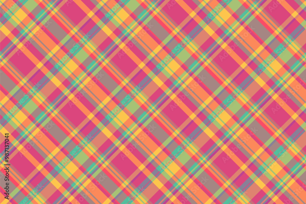 Strong background tartan pattern, everyday check plaid seamless. Commercial fabric textile vector texture in pastel and orange colors. Strong background tartan pattern, everyday check plaid seamless. Commercial fabric textile vector texture in pastel and orange colors.