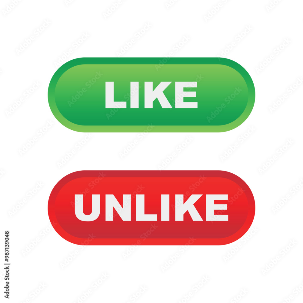 like and unlike button social media design template like and unlike button social media design template