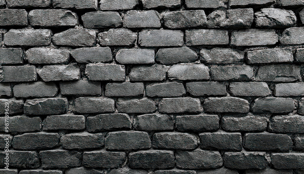 old black brick wall of an old architecture building. brick wall texture. composed of stone blocks old black brick wall of an old architecture building. brick wall texture. composed of stone blocks