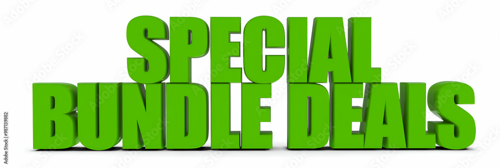 Fototapeta premium Special Bundle Deals , 3d text