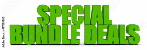 Special Bundle Deals , 3d text photo