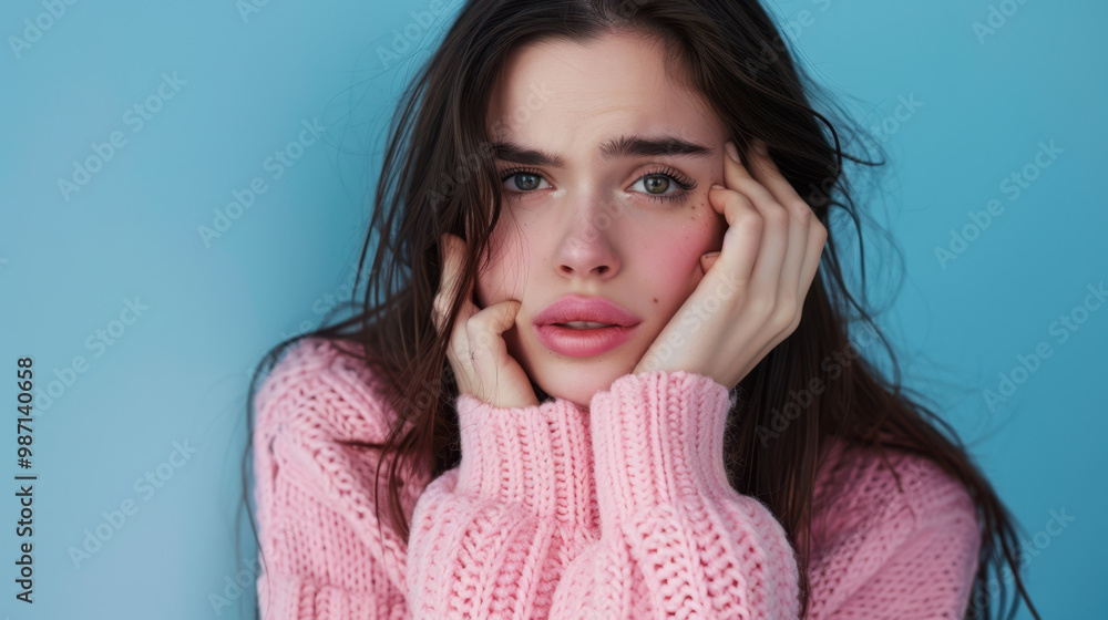 The Woman in Pink Sweater