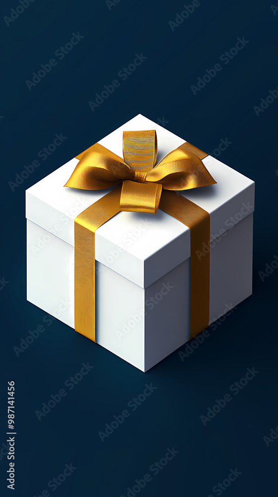 Gift box in festive sparkle Gift box in festive sparkle