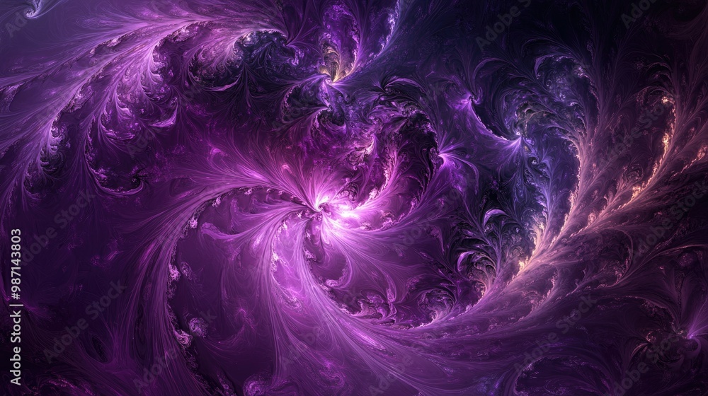A vivid abstract fractal in rich purple tones, with intricate, organic patterns creating a fluid, swirling visual. A vivid abstract fractal in rich purple tones, with intricate, organic patterns creating a fluid, swirling visual.