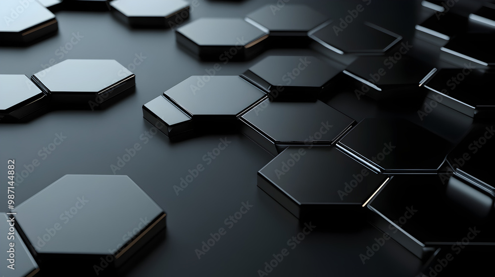 Gray Hexagon Geometric Pattern 53 Gray Hexagon Geometric Pattern 53