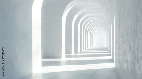 White Archway Corridor