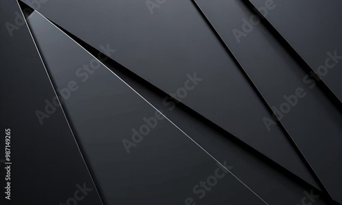 Abstract Black Geometric Shapes