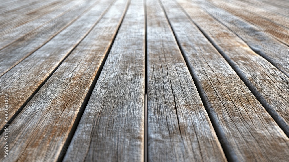 Close-up View of Weathered Wooden Planks Close-up View of Weathered Wooden Planks