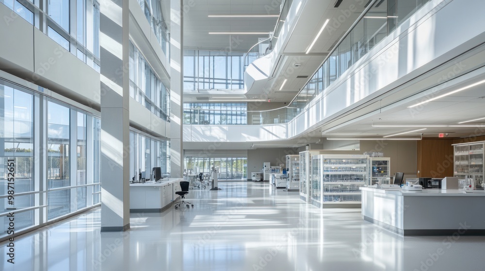 Modern Office Interior with Natural Light Modern Office Interior with Natural Light