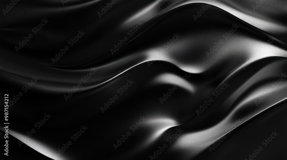 Obraz premium Abstract Black Fabric Texture