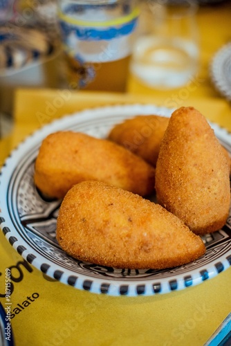 Sicilian arancini plate