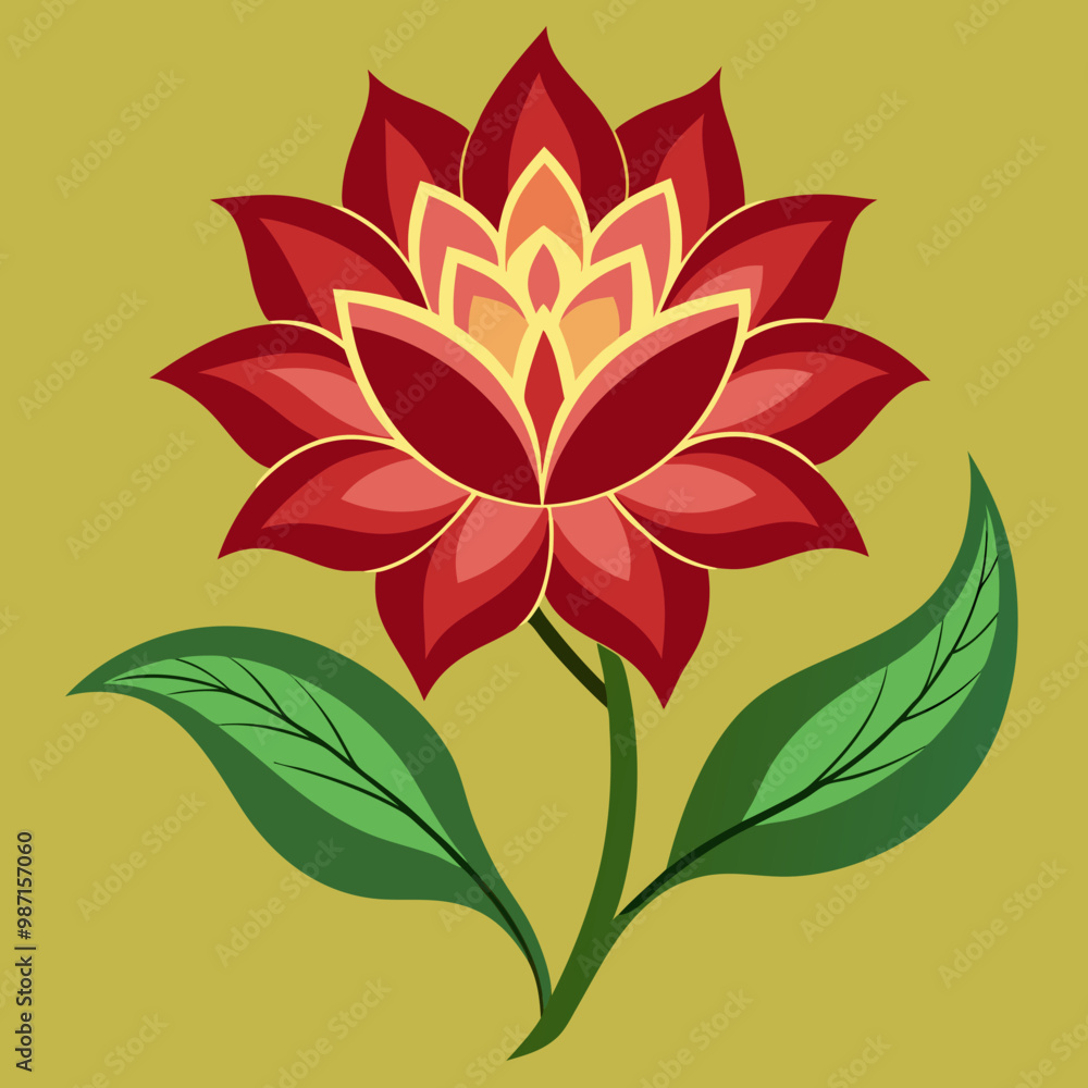 Elegant Flower Design AI Vector - Royalty Free SVG Elegant Flower Design AI Vector - Royalty Free SVG