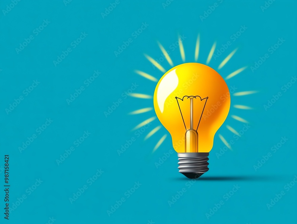 Light bulb with a globe, global impact of ideas on growth, flat design illustration Light bulb with a globe, global impact of ideas on growth, flat design illustration