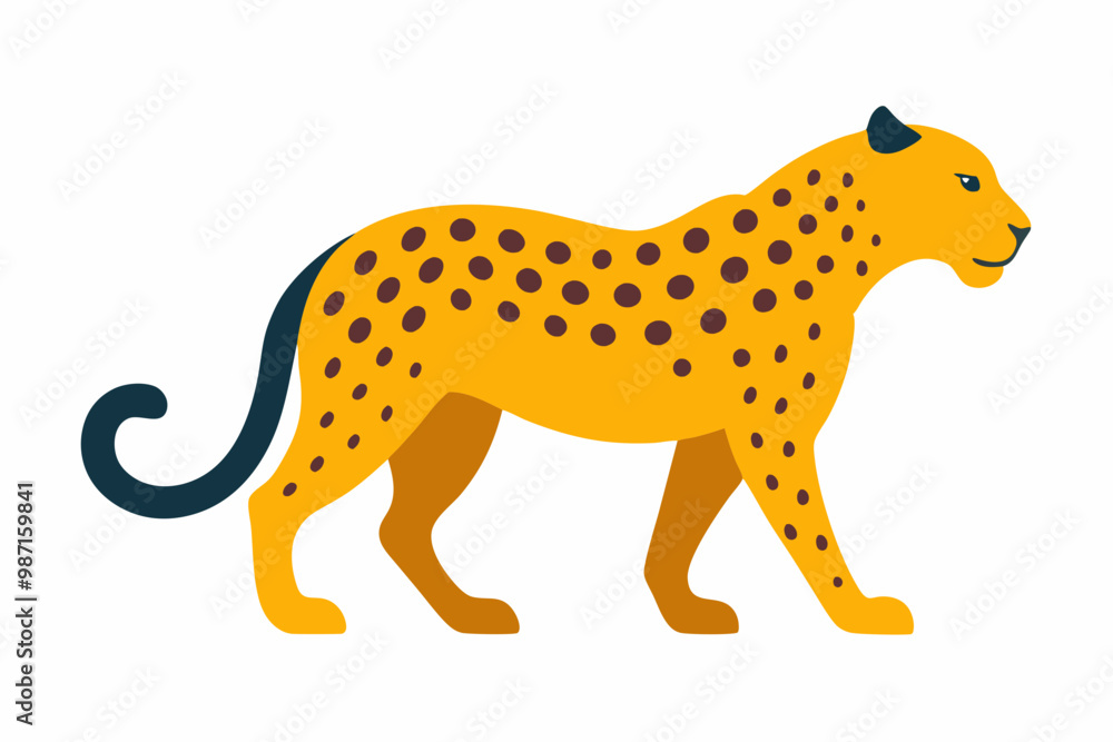 Fototapeta premium Jaguar vector design on a white background