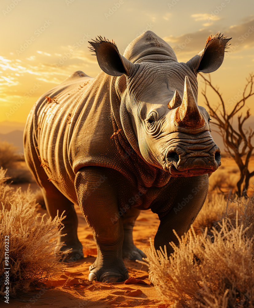 Fototapeta premium Majestic Rhinoceros