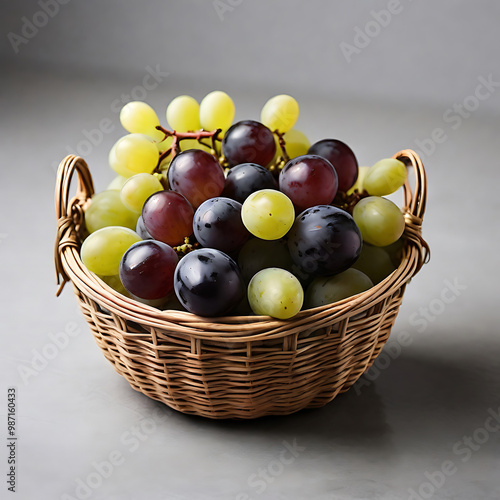 Fresh fruit Delicious ripe grapes.