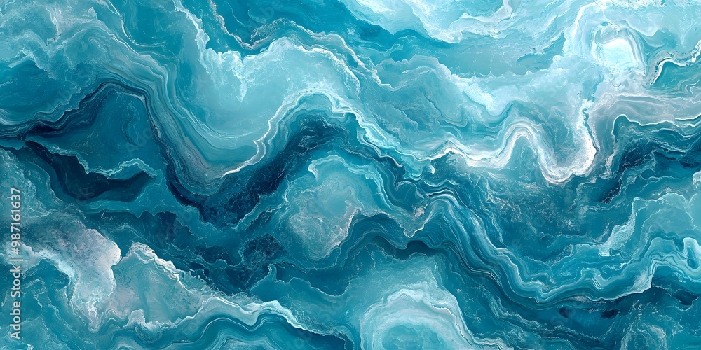 Abstract blue and white marble texture with swirling patterns. Abstract blue and white marble texture with swirling patterns.