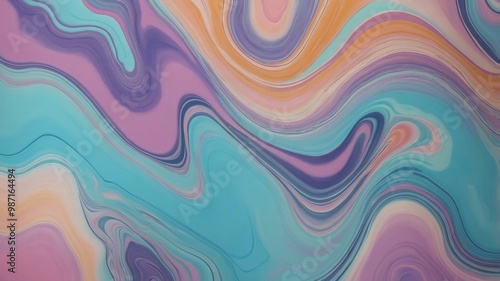 fluid art of pastel dream flat surface background