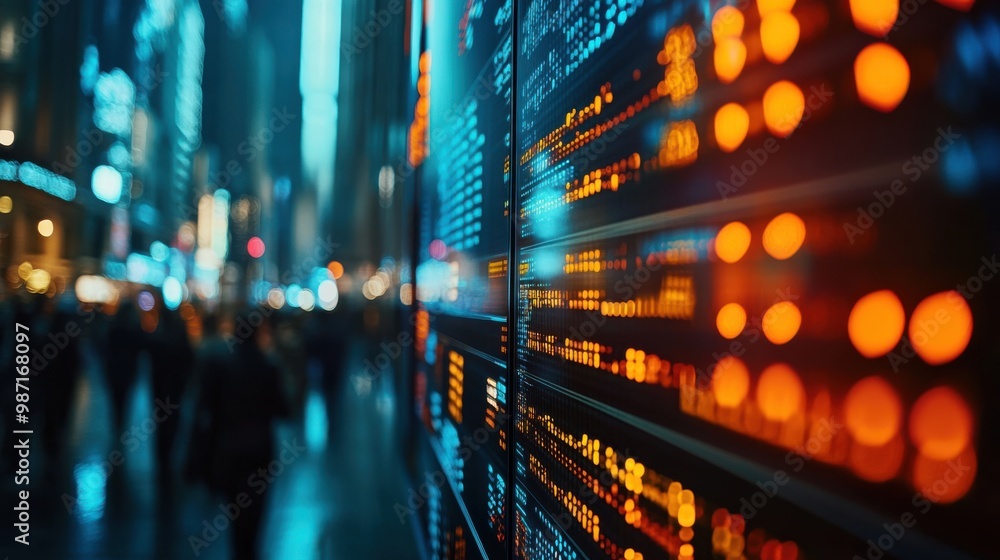 bustling stock exchange floor with traders intently watching large digital screens.
bustling stock exchange floor with traders intently watching large digital screens.
