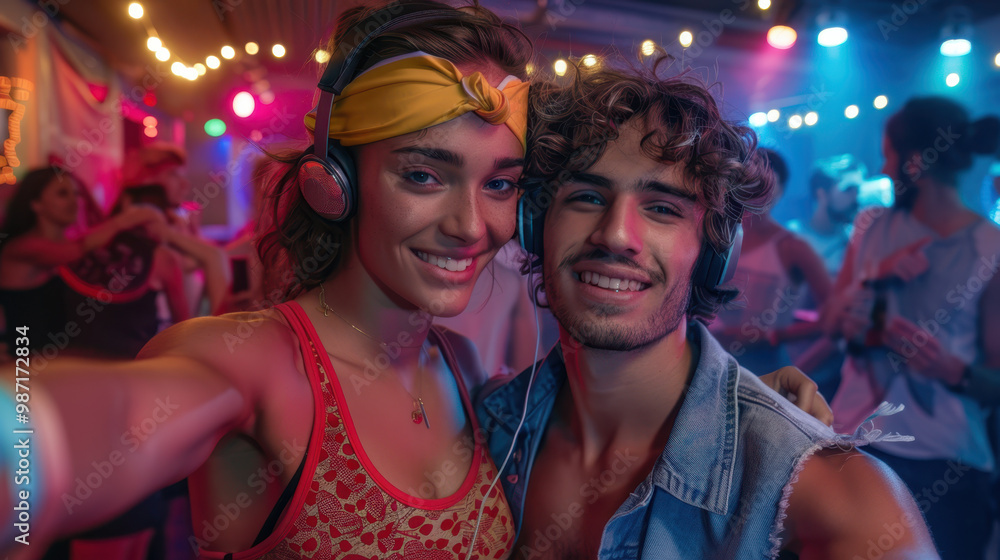 The Couple at Vibrant Party The Couple at Vibrant Party