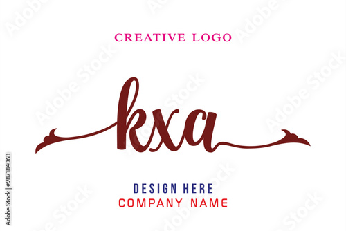 KXA  lettering logo is simple, easy to understand and authoritative