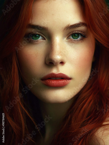 Wallpaper Mural red beauty 1 Torontodigital.ca