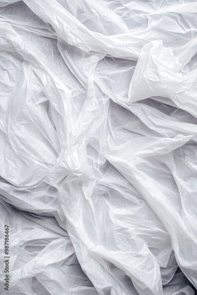 crumpled white plastic background crumpled white plastic background