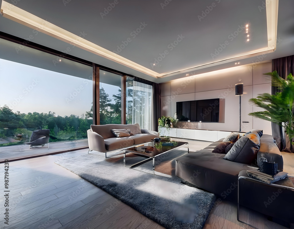 Fototapeta premium living room interior