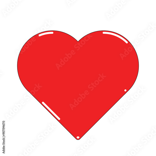 vibrant red heart symbol representing love and affection, perfect for conveying emotions in various contexts. This simple yet powerful image can enhance any romantic or heartfelt message.