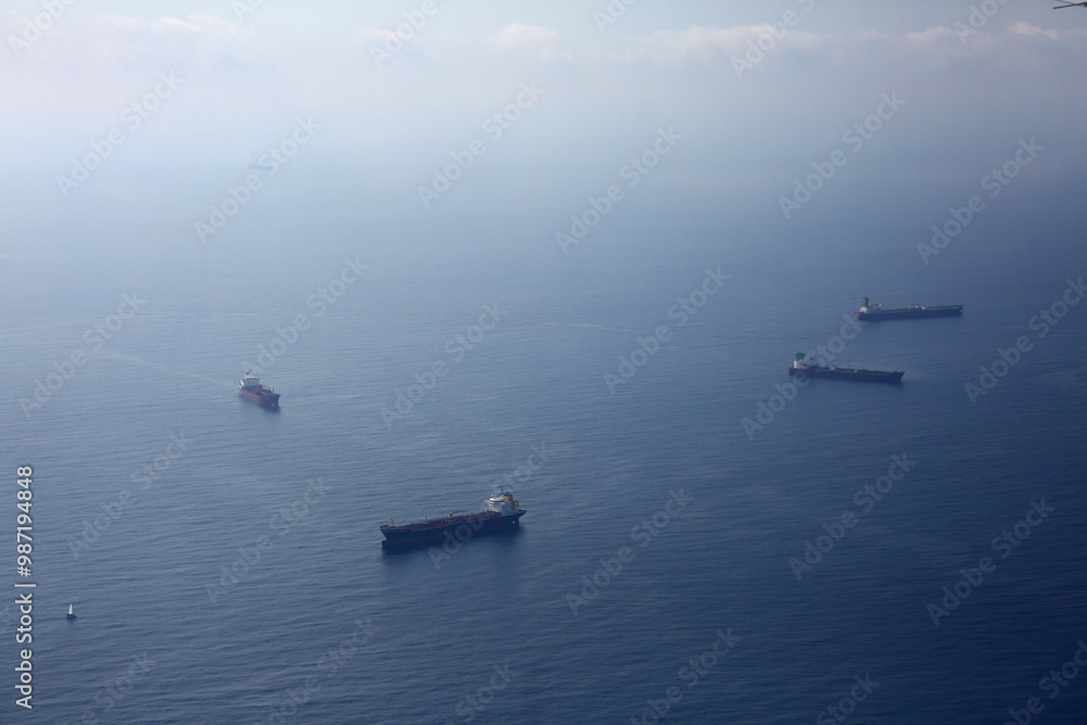 big cargo vessel ship in the sea big cargo vessel ship in the sea