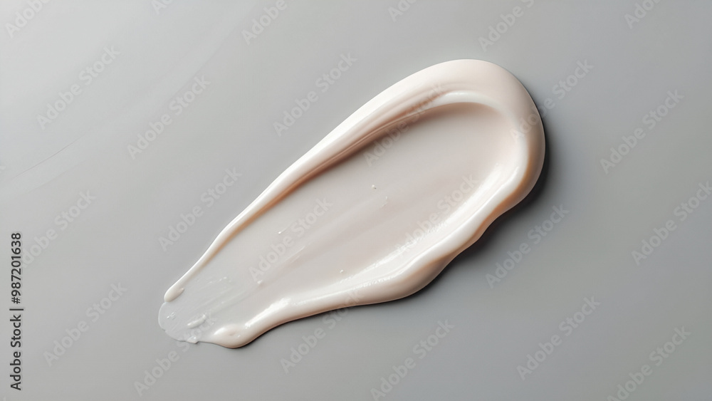 Heartshaped smear isolated on a grey background A 3D cosmetic product swatch mimicking facial cream sunblock gel or lotion perfect for representing SPF protection and summer skincare Heartshaped smear isolated on a grey background A 3D cosmetic product swatch mimicking facial cream sunblock gel or lotion perfect for representing SPF protection and summer skincare